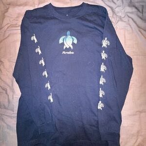 Men’s Aruba turtle long sleeve T-shirt